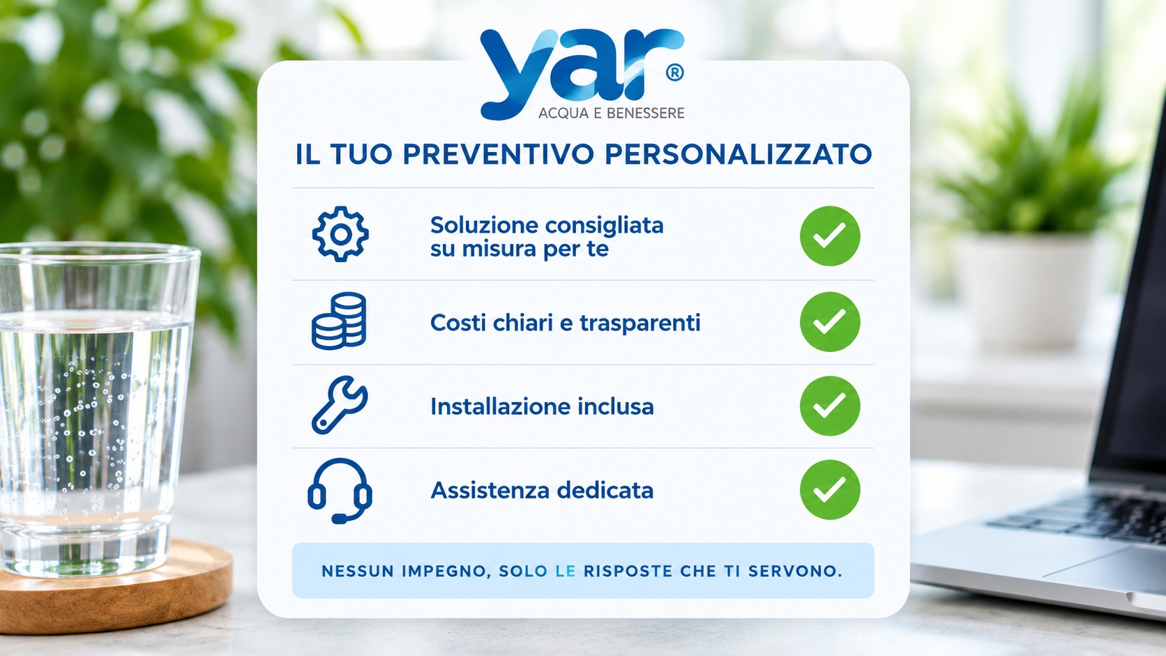 Il tuo preventivo personalizzato YAR